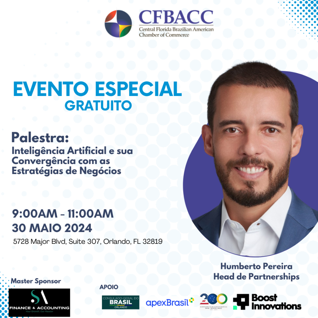 Material de divulgação: Palestra Inteligência Artificial e sua Convergência com as Estratégias de Negócios