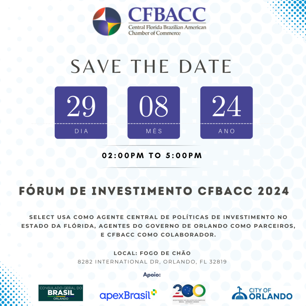 Material de divulgação: Fórum de Investimento CFBACC 2024