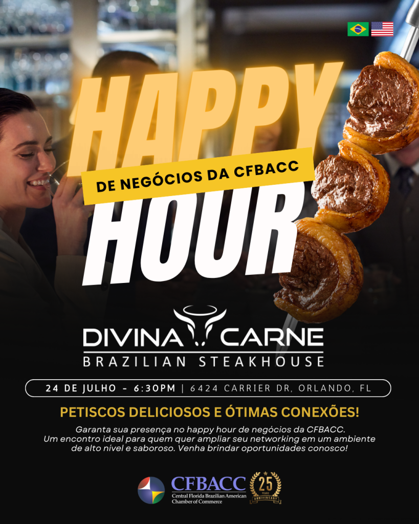 Material de divulgação: Happy Hour de Negócios da CFBACC