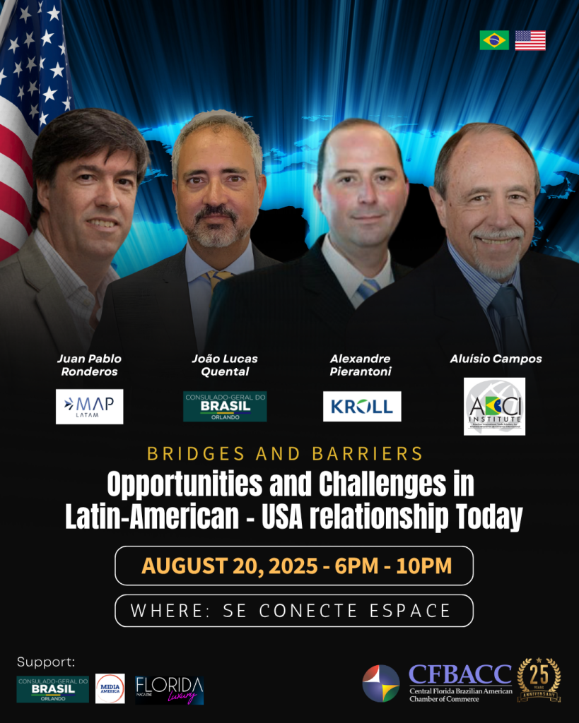 Material de divulgação: Debate Internacional: América Latina e EUA em foco!