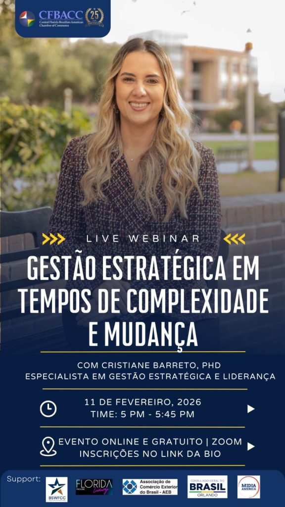 Material de divulgação: EVENTO ABERTO E GRATUITO | LIVE WEBINAR CFBACC
